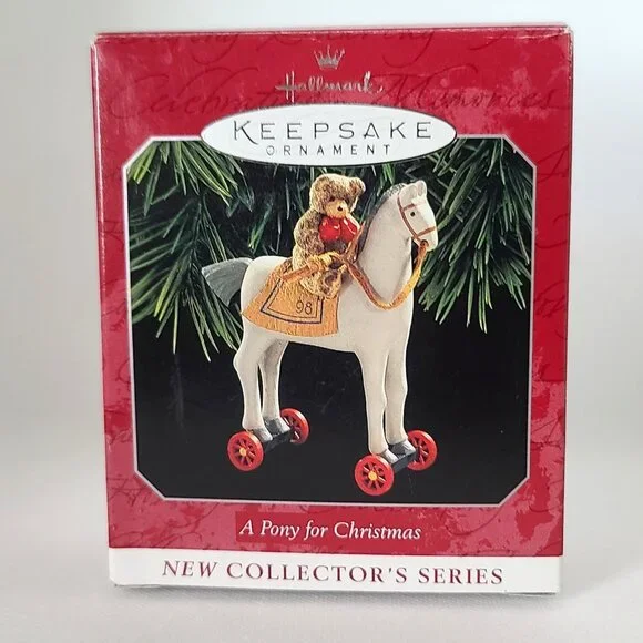 Hallmark Keepsake Ornaments Lot of 5-Curius the Elf, 2 Santas, Pony, USA Snowman - Picture 14 of 16